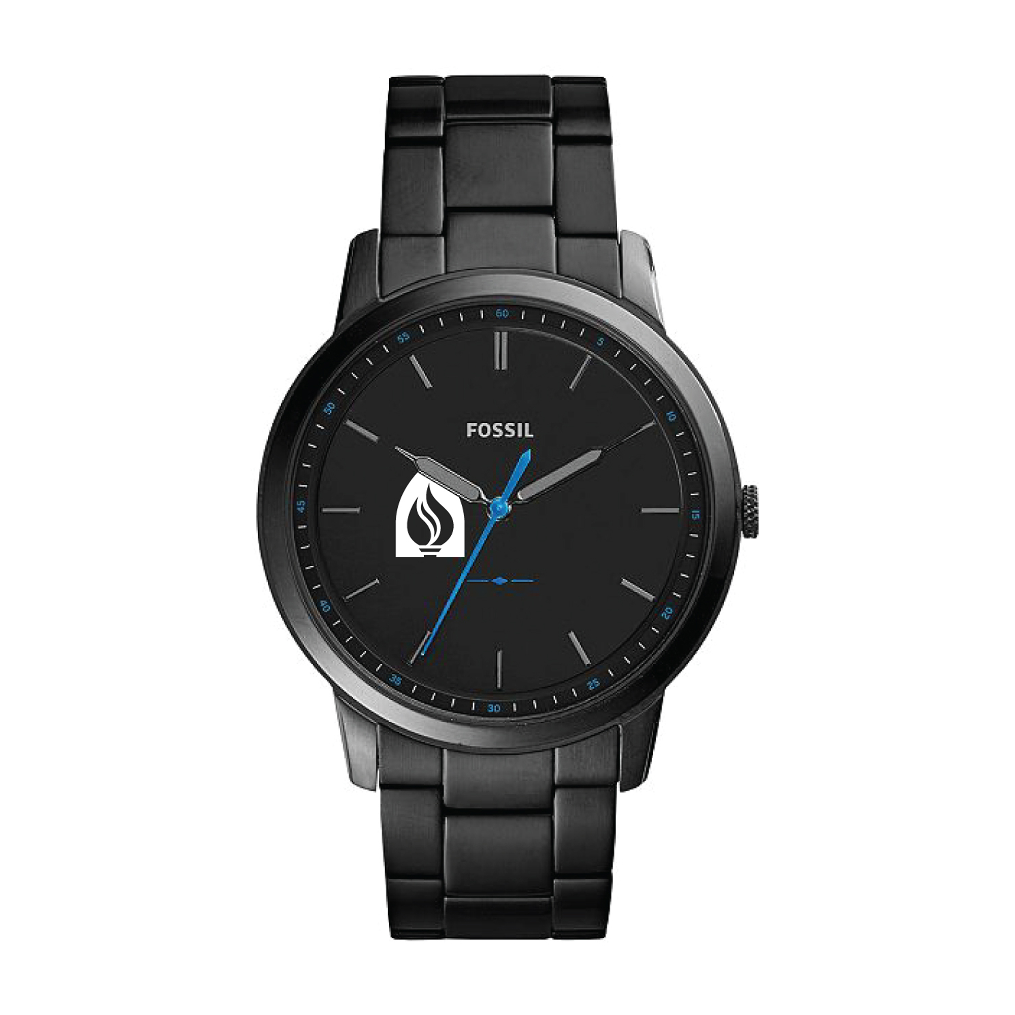 Fossil Black Andrews University Cardinals The Minimalist Slim Stainless Steel Watch