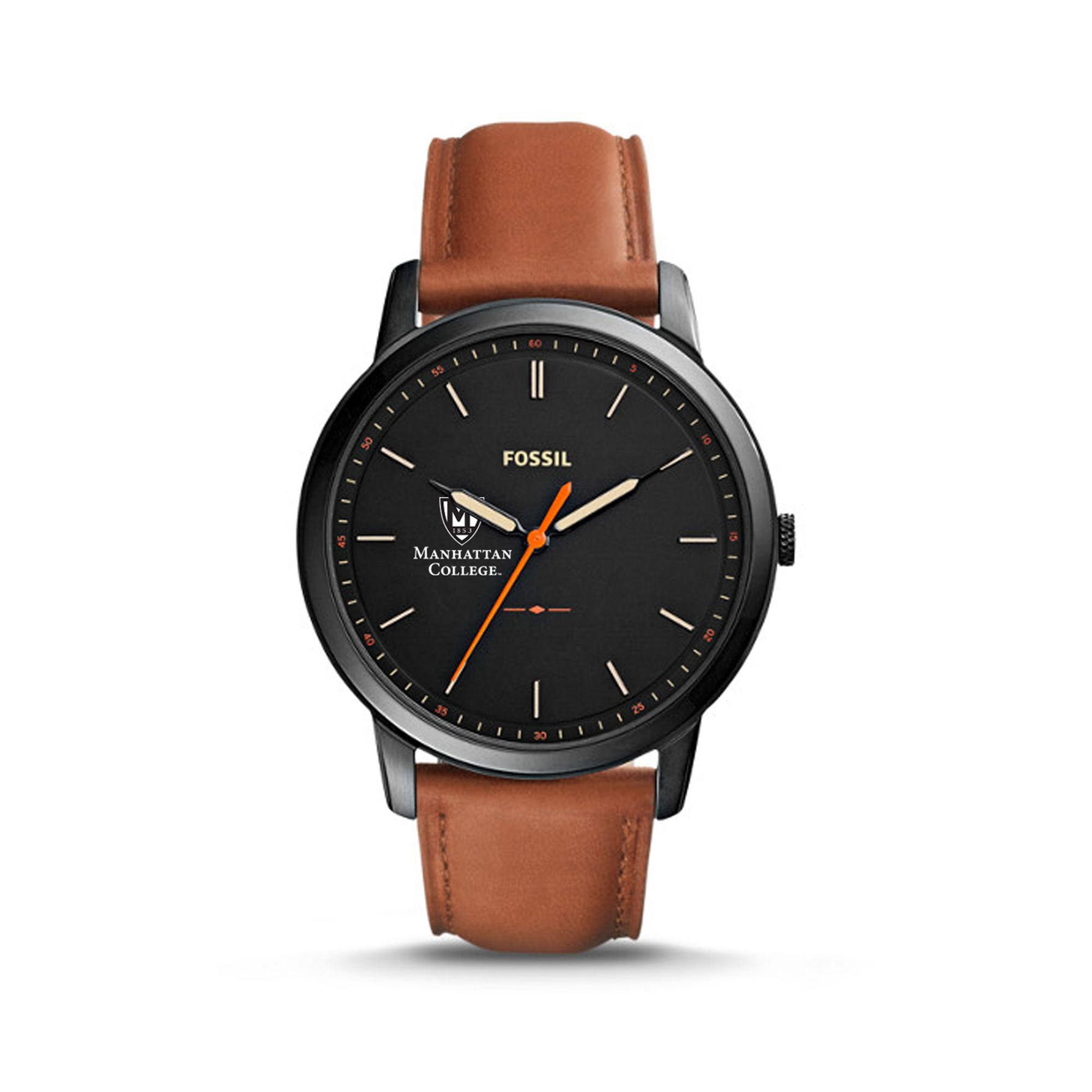 Fossil Manhattan Jaspers The Minimalist Slim Light Brown Leather Watch