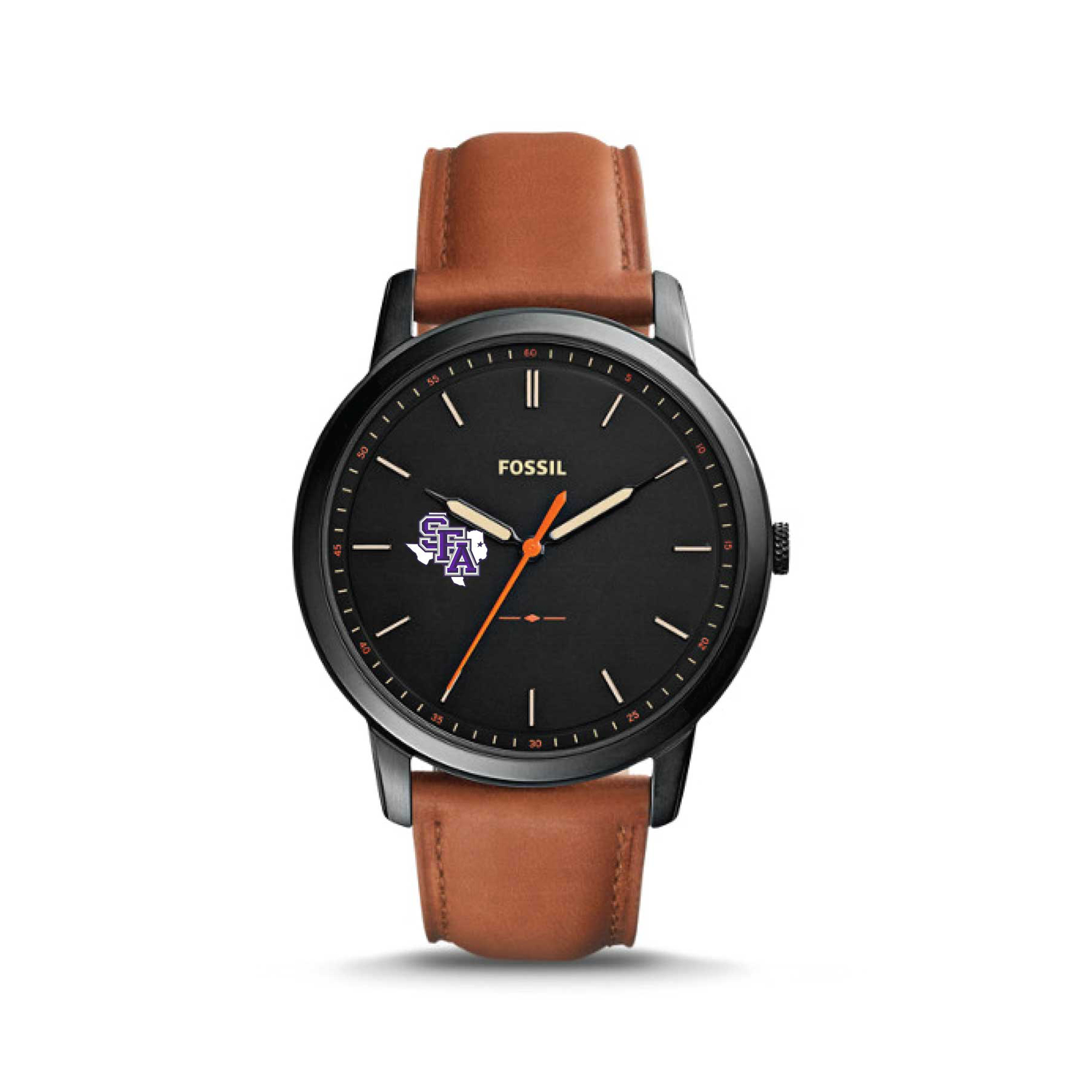 Fossil Stephen F Austin Lumberjacks The Minimalist Slim Light Brown Leather Watch