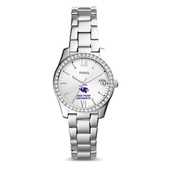 Women's Fossil Silver High Point Panthers Scarlette Mini Three-Hand Date Watch