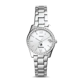 Women's Fossil Silver Berklee College of Music Scarlette Mini Three-Hand Date Watch