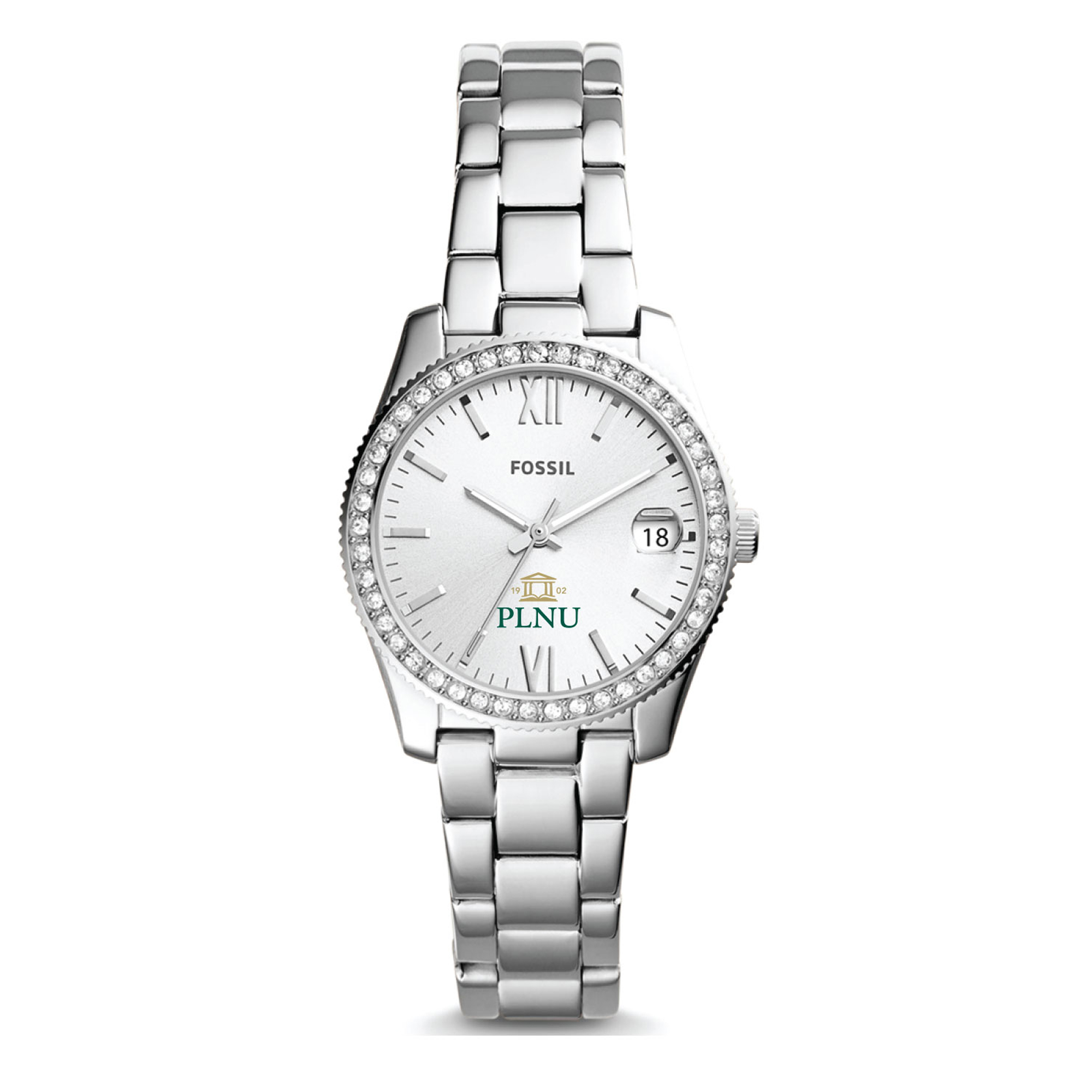 Women's Fossil Silver Point Loma Sea Lions Scarlette Mini Three-Hand Date Watch