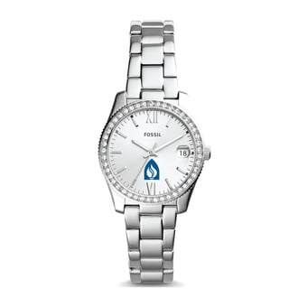 Women's Fossil Silver Andrews University Cardinals Scarlette Mini Three-Hand Date Watch