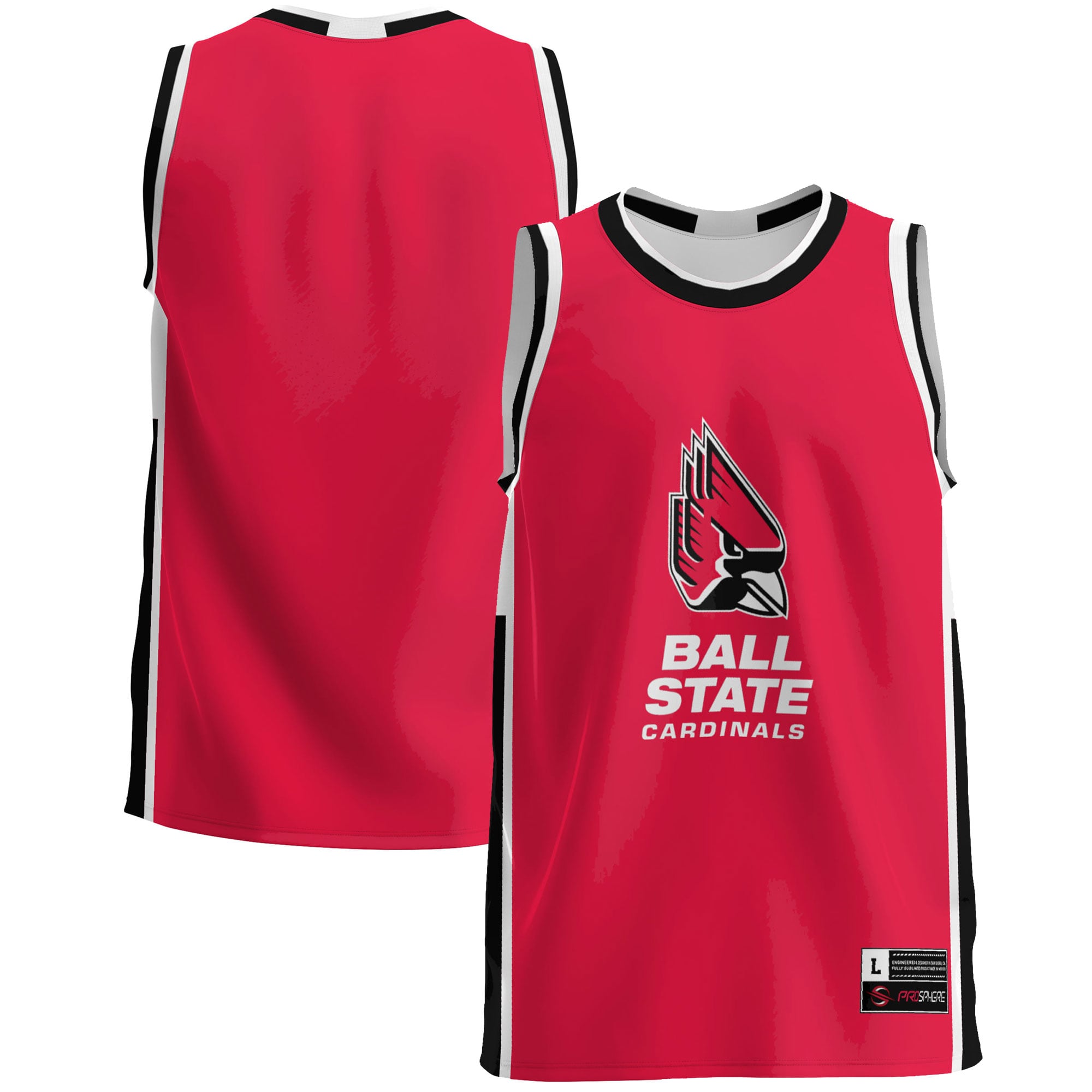 Men's GameDay Greats  Cardinal Ball State Cardinals  Lightweight Basketball Jersey