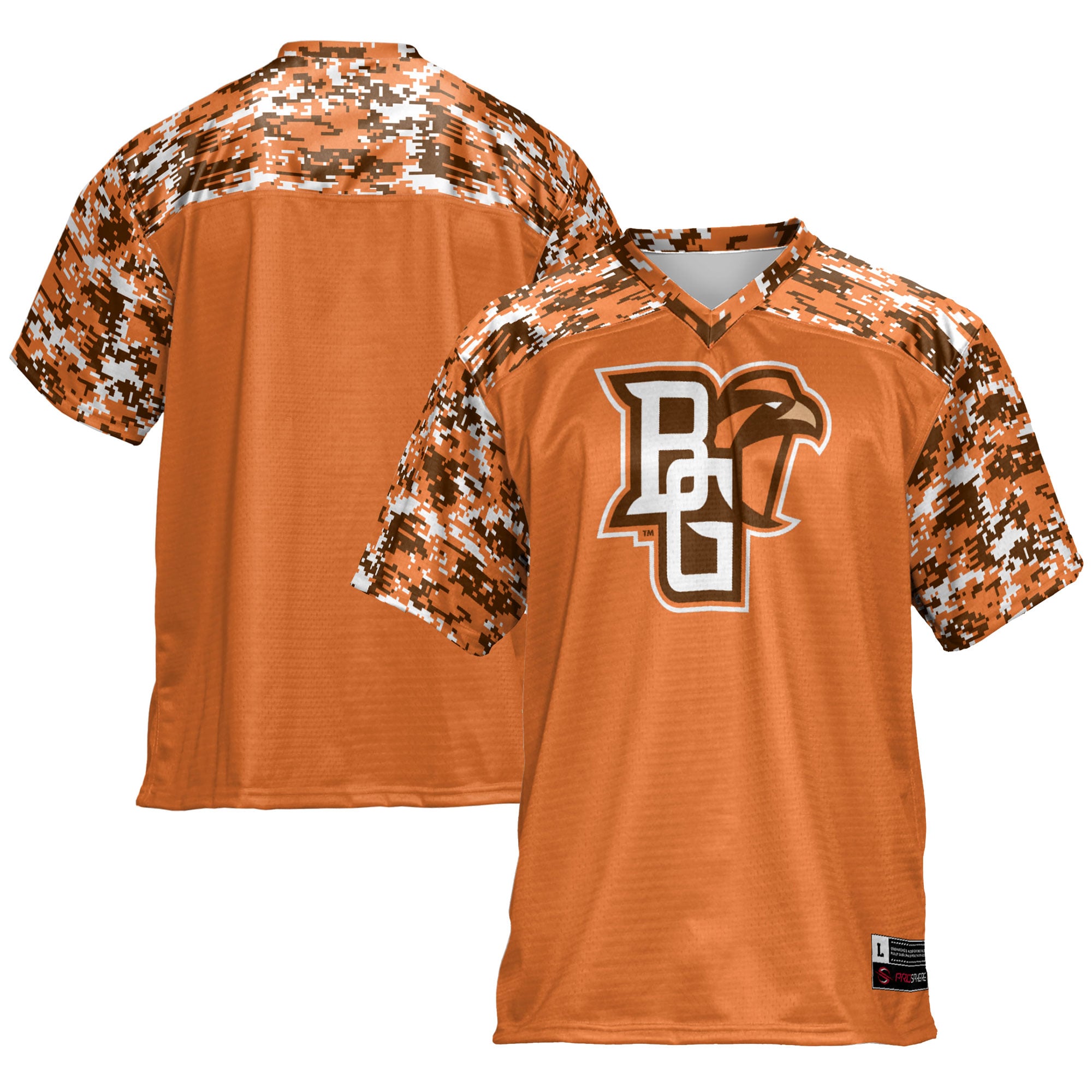 Men's GameDay Greats Orange Bowling Green St. Falcons Football Jersey