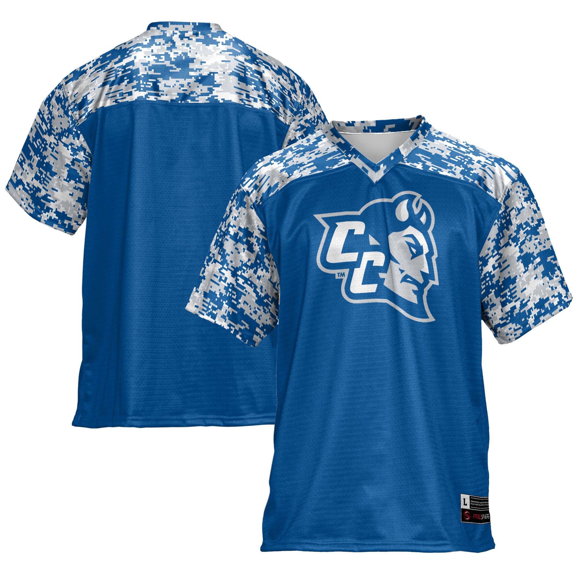 Men's GameDay Greats Royal Central Connecticut State Blue Devils Football Jersey