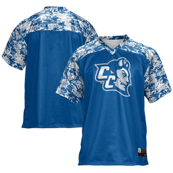 Men's GameDay Greats Royal Central Connecticut State Blue Devils Football Jersey