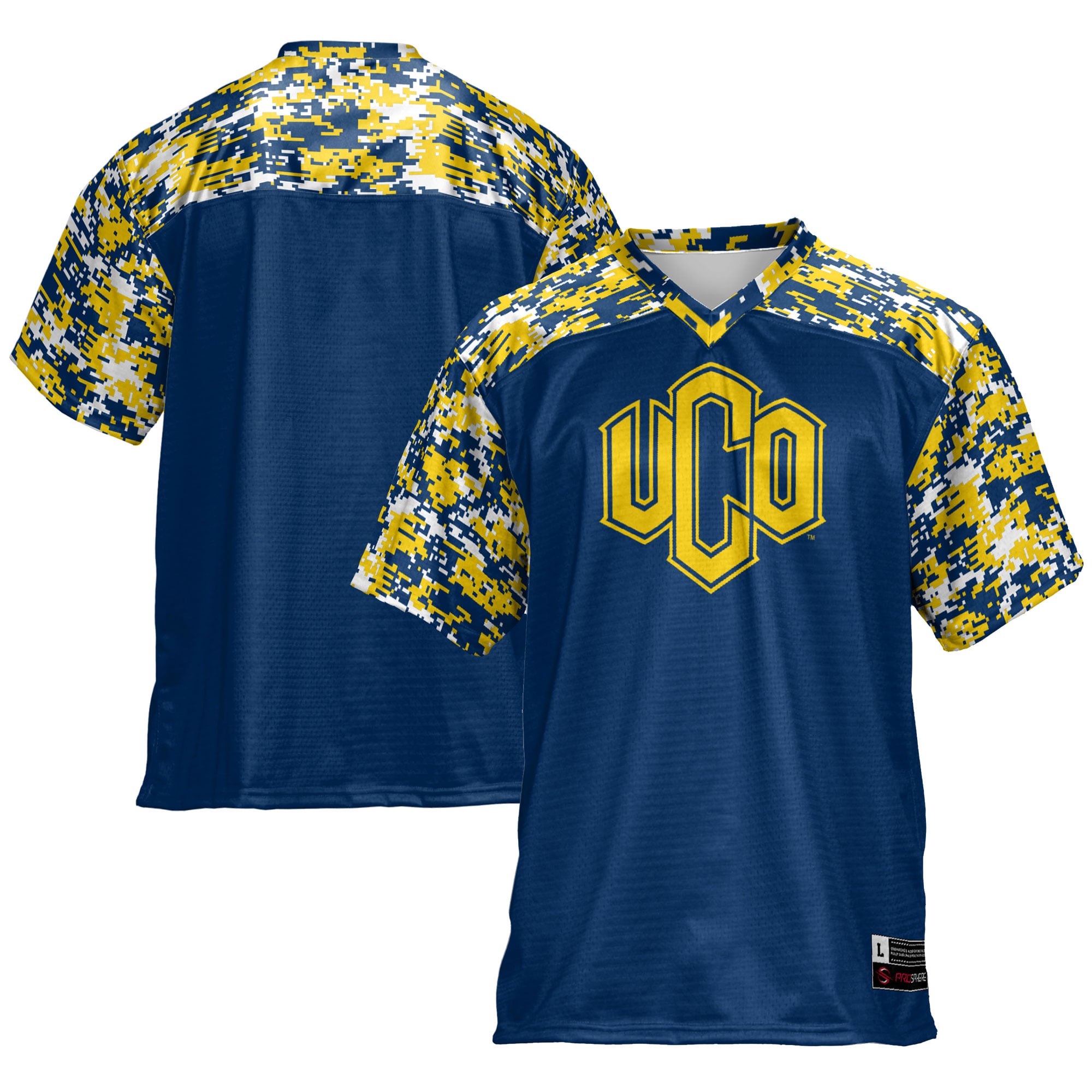 Men's GameDay Greats Blue Central Oklahoma Bronchos Football Jersey