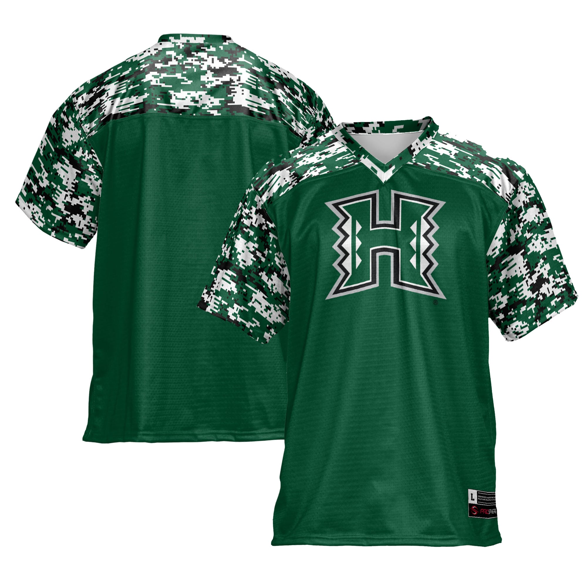 Men's GameDay Greats Green Hawaii Rainbow Warriors Football Jersey