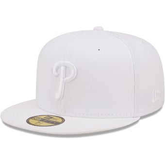 Men's New Era Philadelphia Phillies White on White 59FIFTY Fitted Hat