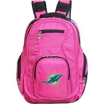 MOJO Pink Miami Dolphins Premium Laptop Backpack