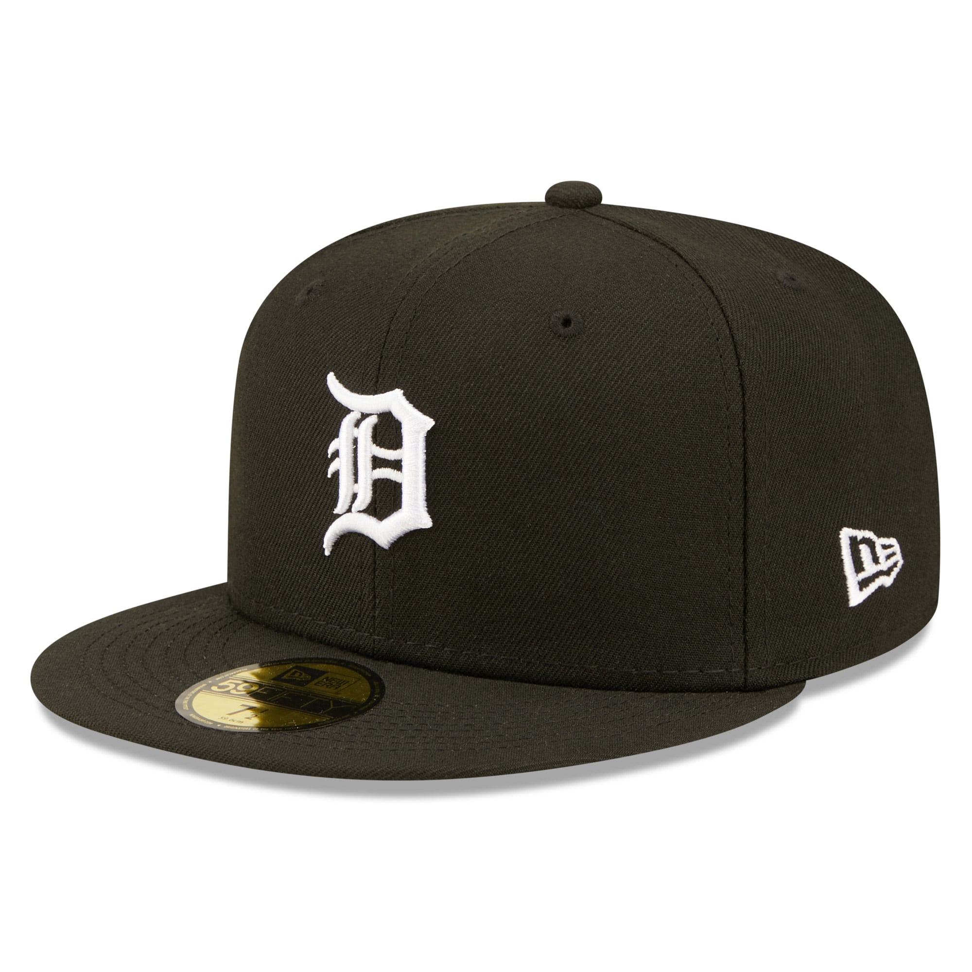 Men's New Era Black Detroit Tigers Team Logo 59FIFTY Fitted Hat