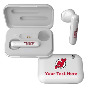 New Jersey Devils Personalized Insignia Design Wireless Earbuds