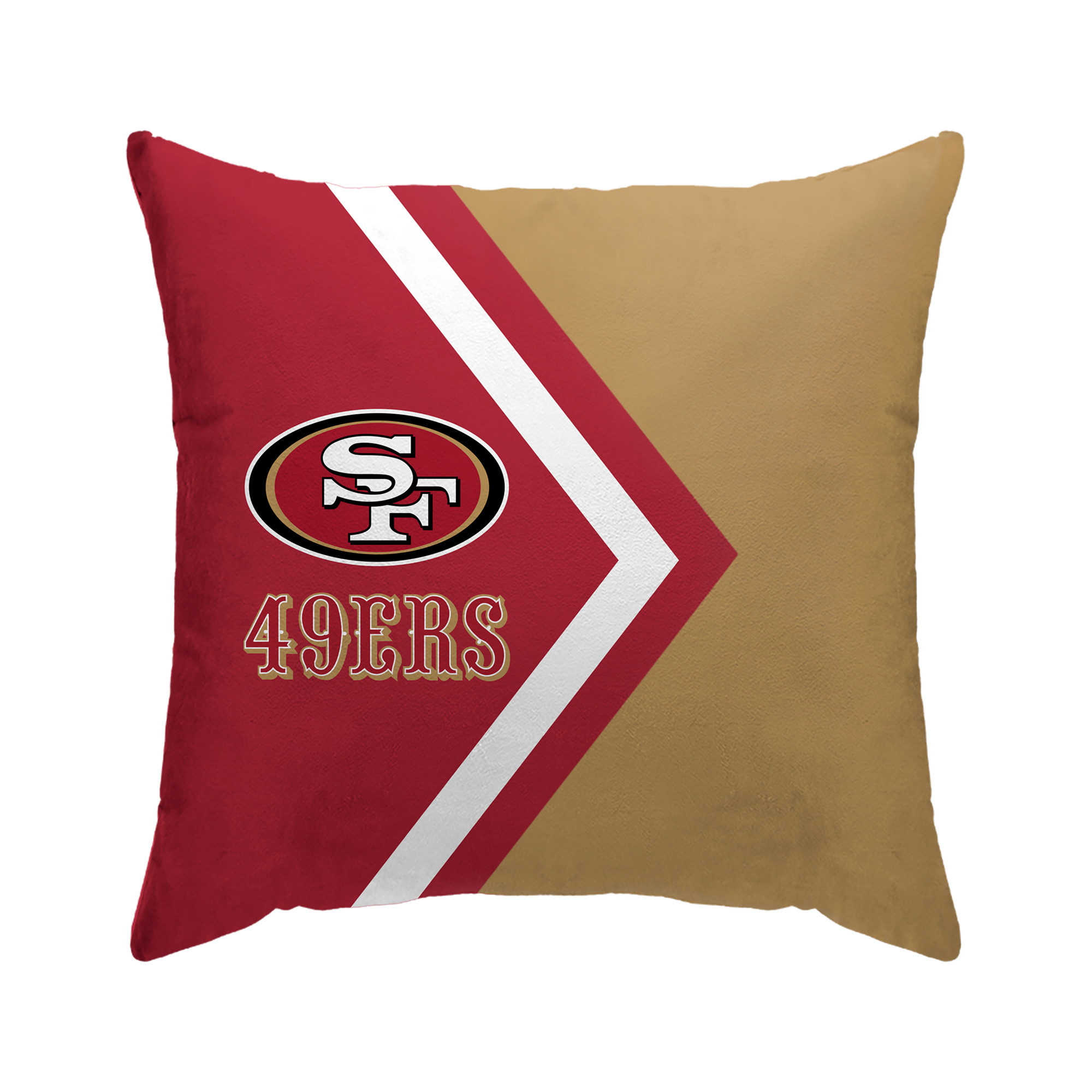 San Francisco 49ers 16'' x 16'' Side Arrow Poly Span Décor Pillow