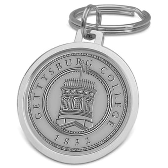 Silver Gettysburg Bullets Team Logo Split-Wire Key Ring