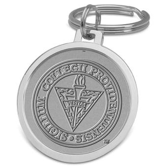 Silver Providence Friars Team Logo Split-Wire Key Ring