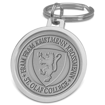 Silver St. Olaf Oles Team Logo Split-Wire Key Ring