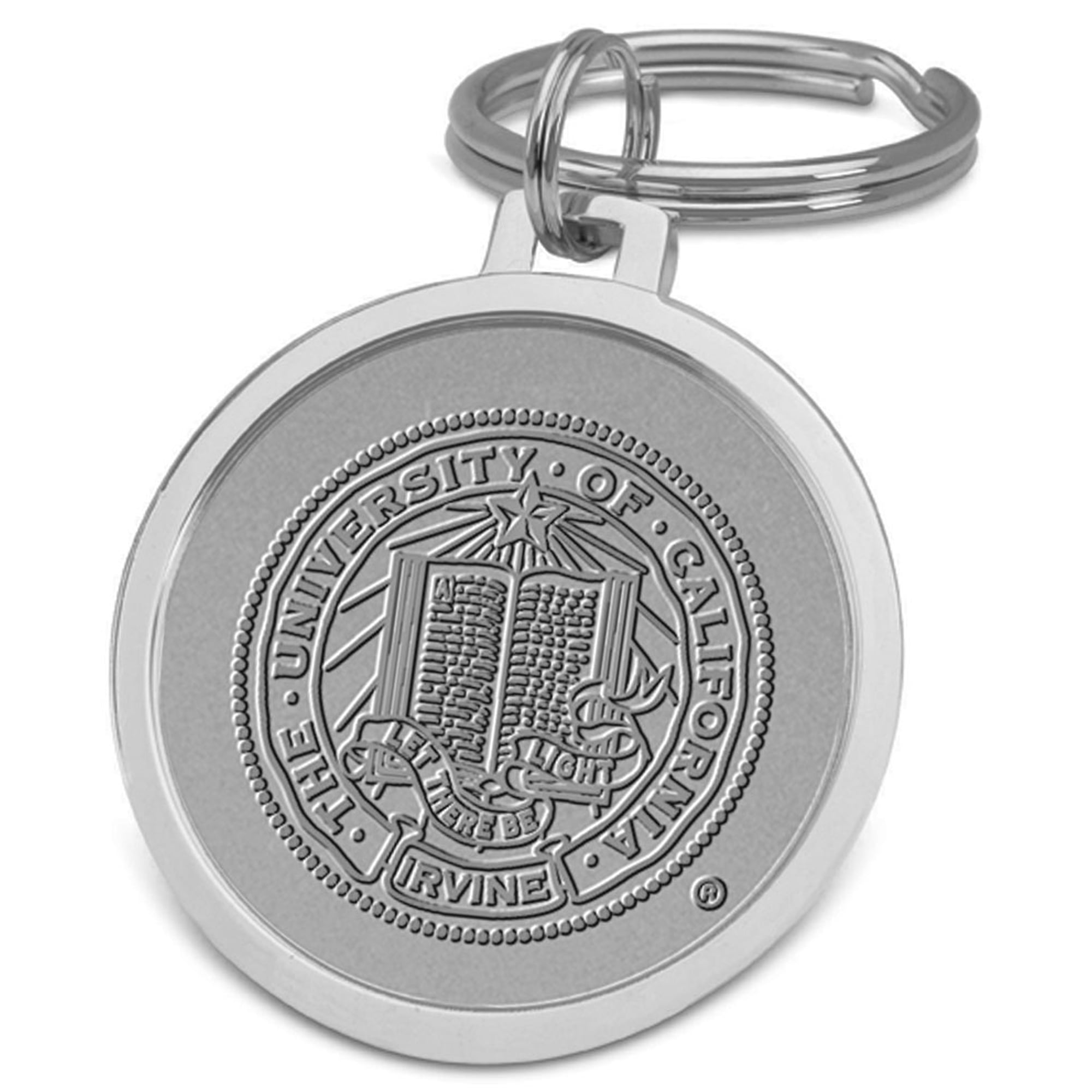 Silver UC Irvine Anteaters Team Logo Split-Wire Key Ring