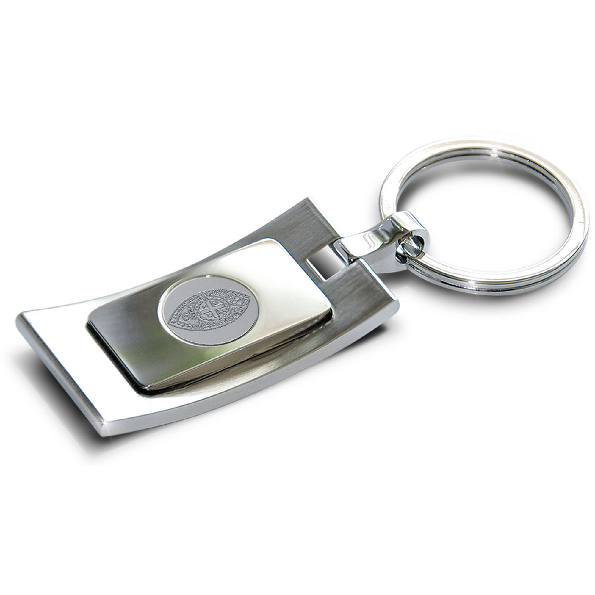 Silver University of the South Tigers Team Logo Curve Key Ring