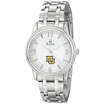Men's Bulova  Silver Marquette Golden Eagles