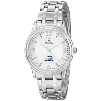 Men's Bulova  Silver Hofstra University Pride