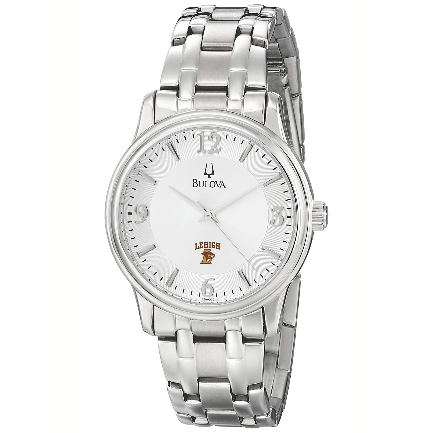 Men's Bulova  Silver Lehigh Mountain Hawks