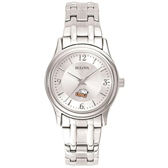 Women's Bulova Silver Ohio Northern Polar Bears Stainless Steel Quartz Watch