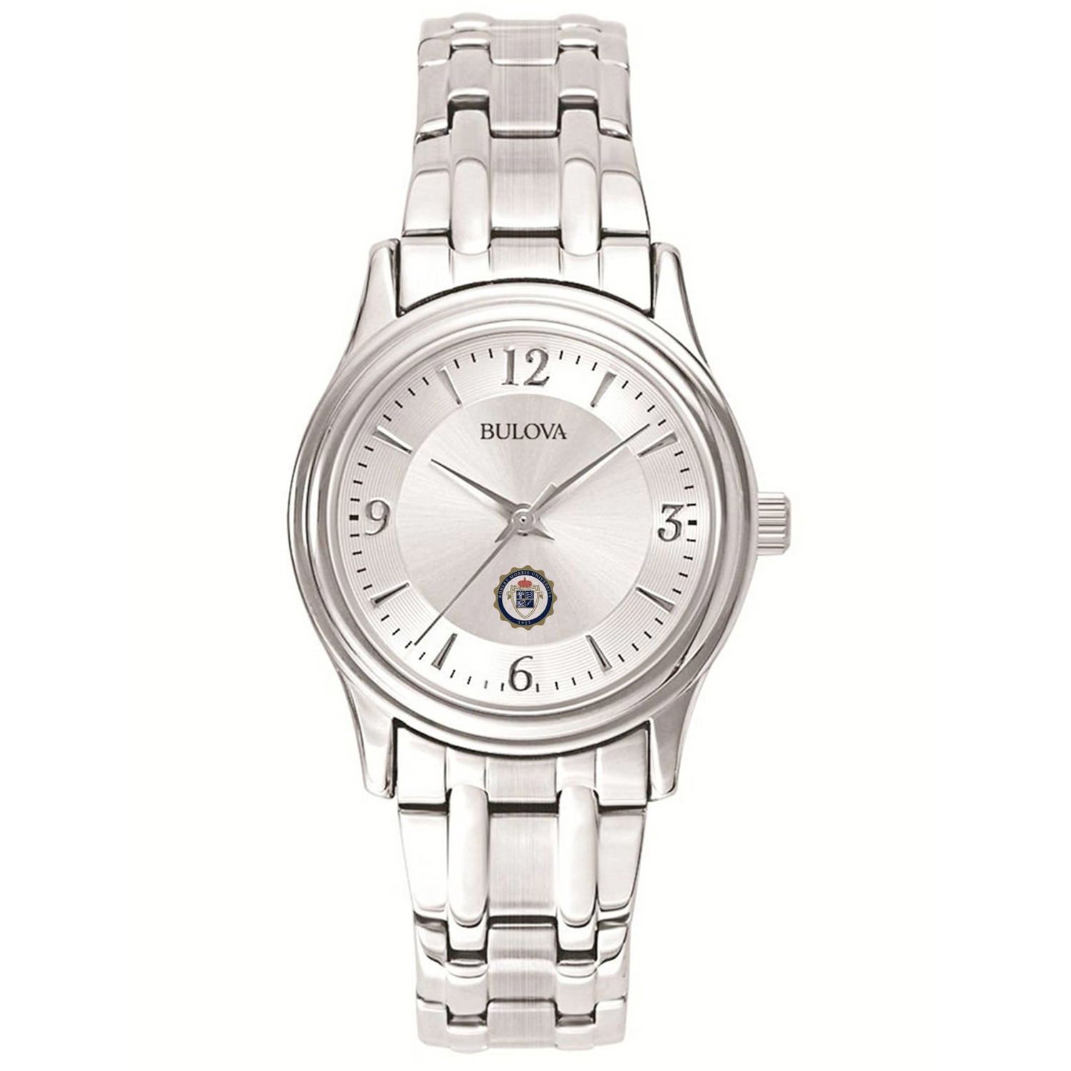 Women's Bulova Silver Robert Morris Colonials Stainless Steel Quartz Watch