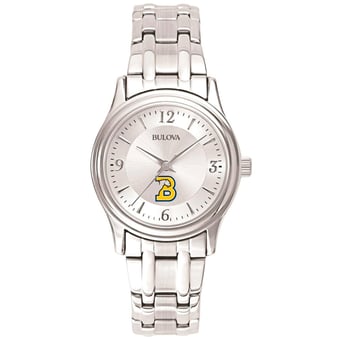 Women's Bulova Silver Birmingham-Southern Panthers Stainless Steel Quartz Watch