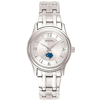 Women's Bulova Silver St. Mary's University Rattlers Stainless Steel Quartz Watch