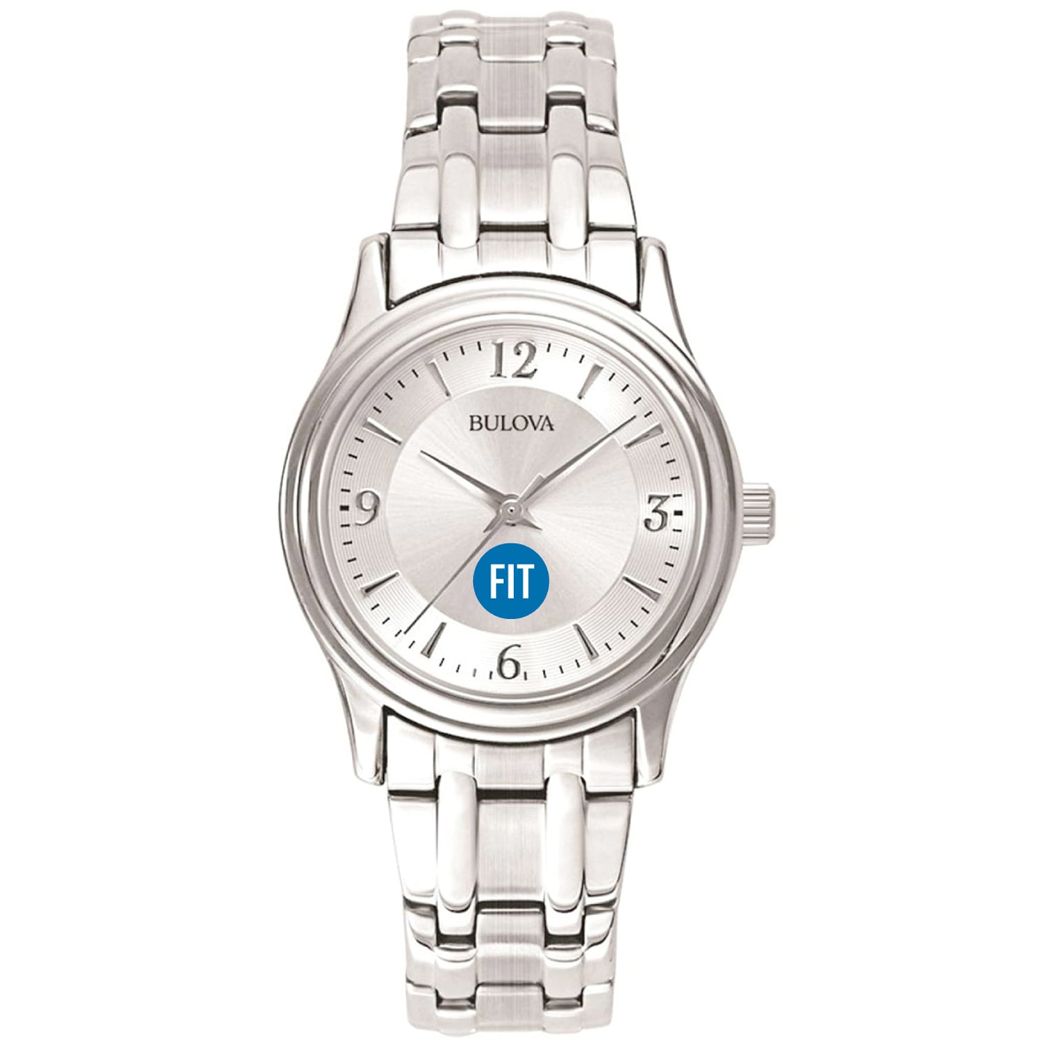 Women's Bulova Silver SUNY Fashion Institute of Technology Tigers Stainless Steel Quartz Watch