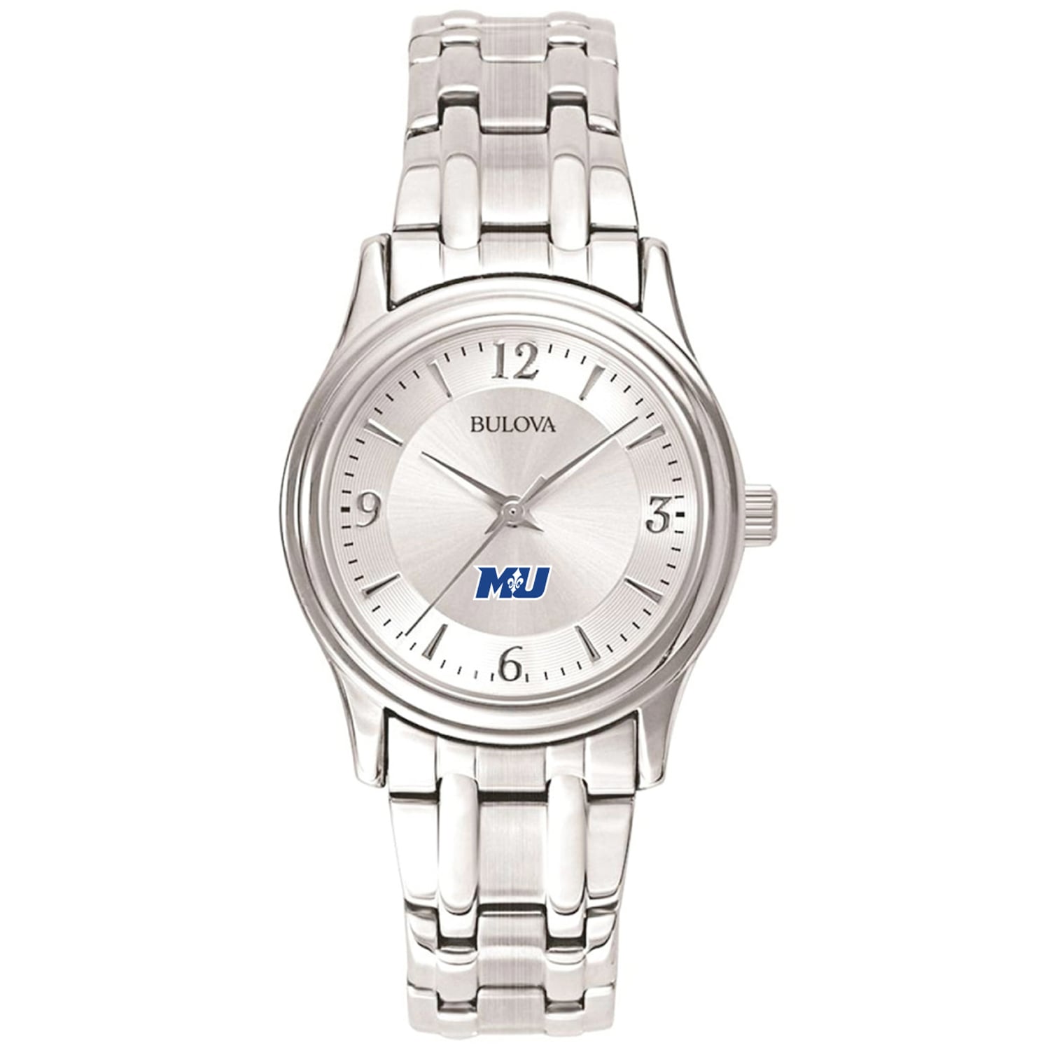 Women's Bulova Silver Marymount Saints Stainless Steel Quartz Watch