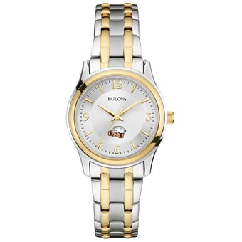 Women's Bulova Silver Ohio Northern Polar Bears Classic Two-Tone Round Watch