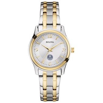 Women's Bulova Silver Longwood Lancers Classic Two-Tone Round Watch