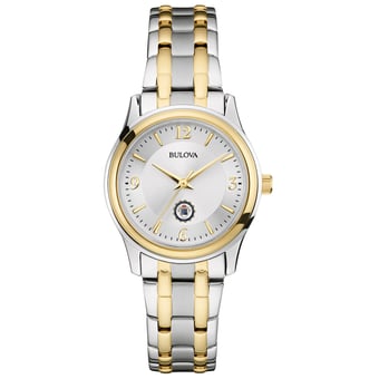 Women's Bulova Silver Robert Morris Colonials Classic Two-Tone Round Watch