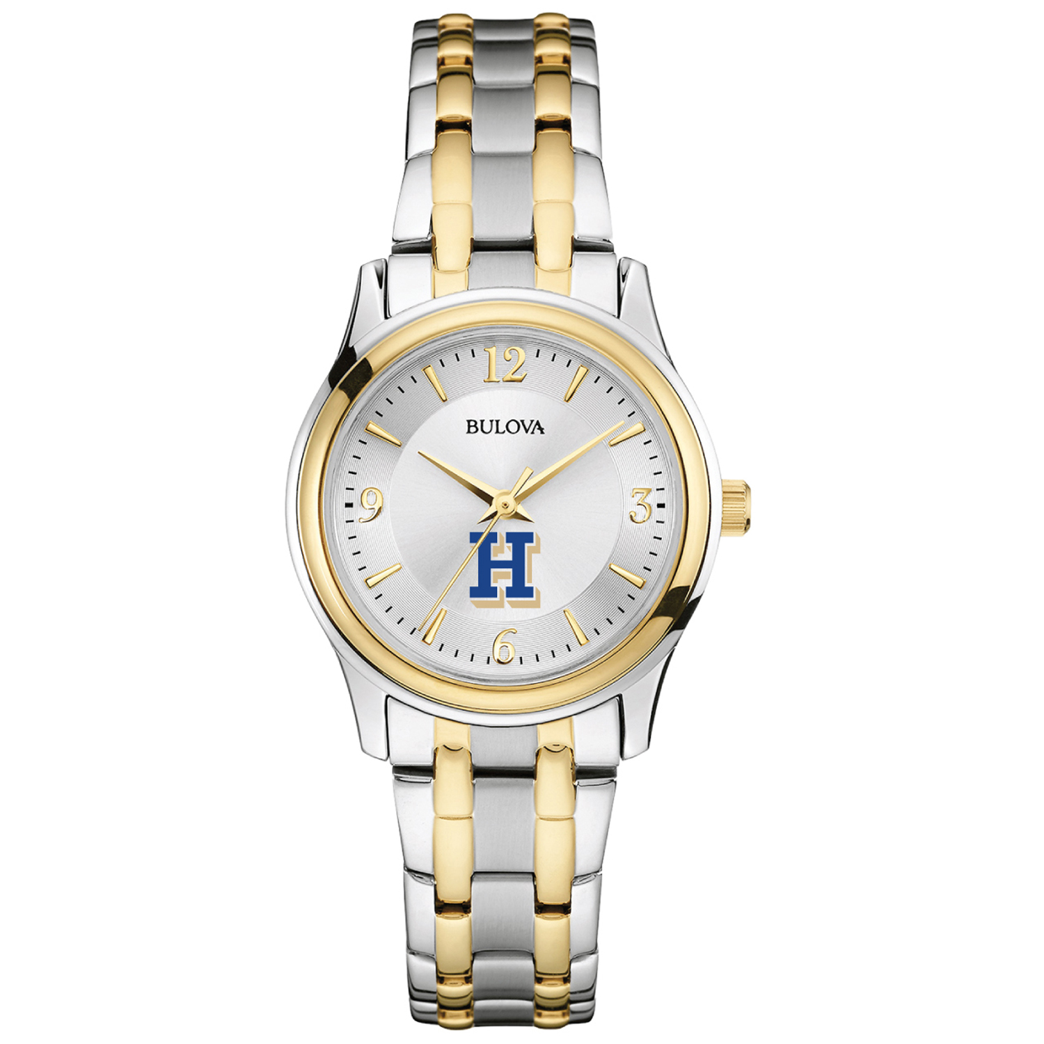Women's Bulova Silver Hamilton Continentals Classic Two-Tone Round Watch