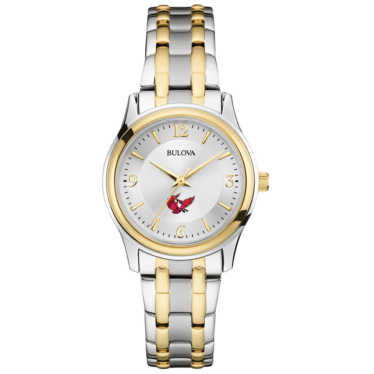 Women's Bulova Silver Keene State Owls Classic Two-Tone Round Watch