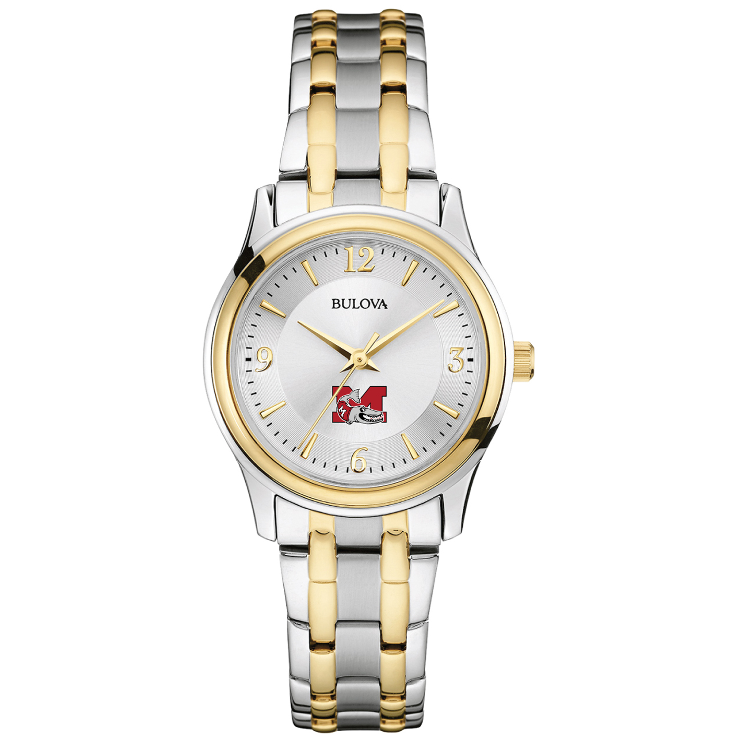 Women's Bulova Silver Muskingum Muskies Classic Two-Tone Round Watch