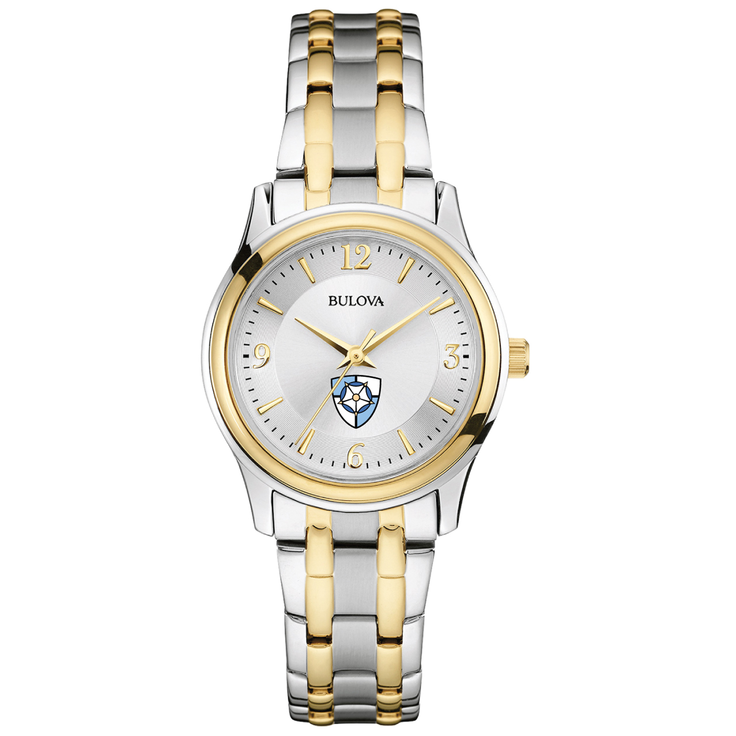 Women's Bulova Silver Notre Dame of Maryland Gators Classic Two-Tone Round Watch
