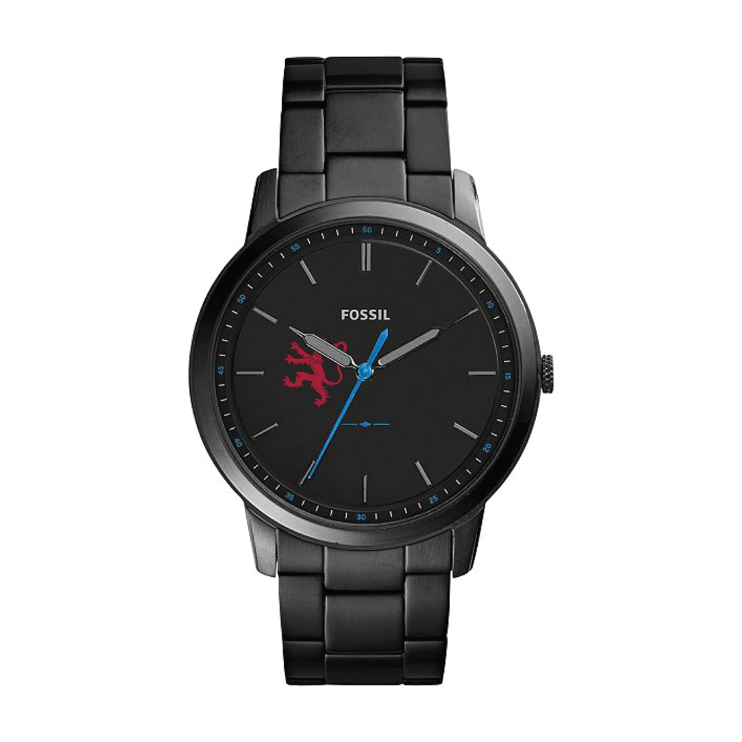 Fossil Black Phillips Exeter Academy Big Red The Minimalist Slim Stainless Steel Watch