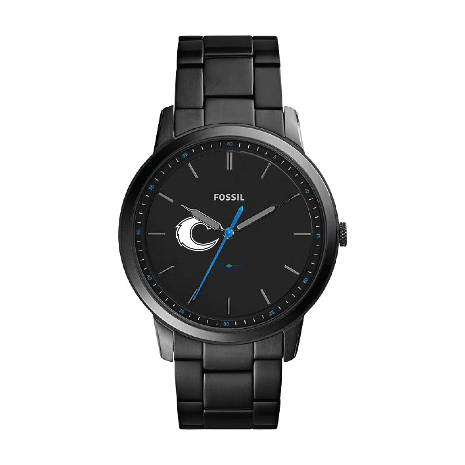 Fossil Black Clayton State Lakers The Minimalist Slim Stainless Steel Watch