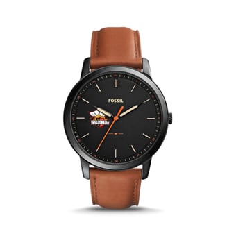 Fossil Black Seton Hill Griffins The Minimalist Slim Light Brown Leather Watch