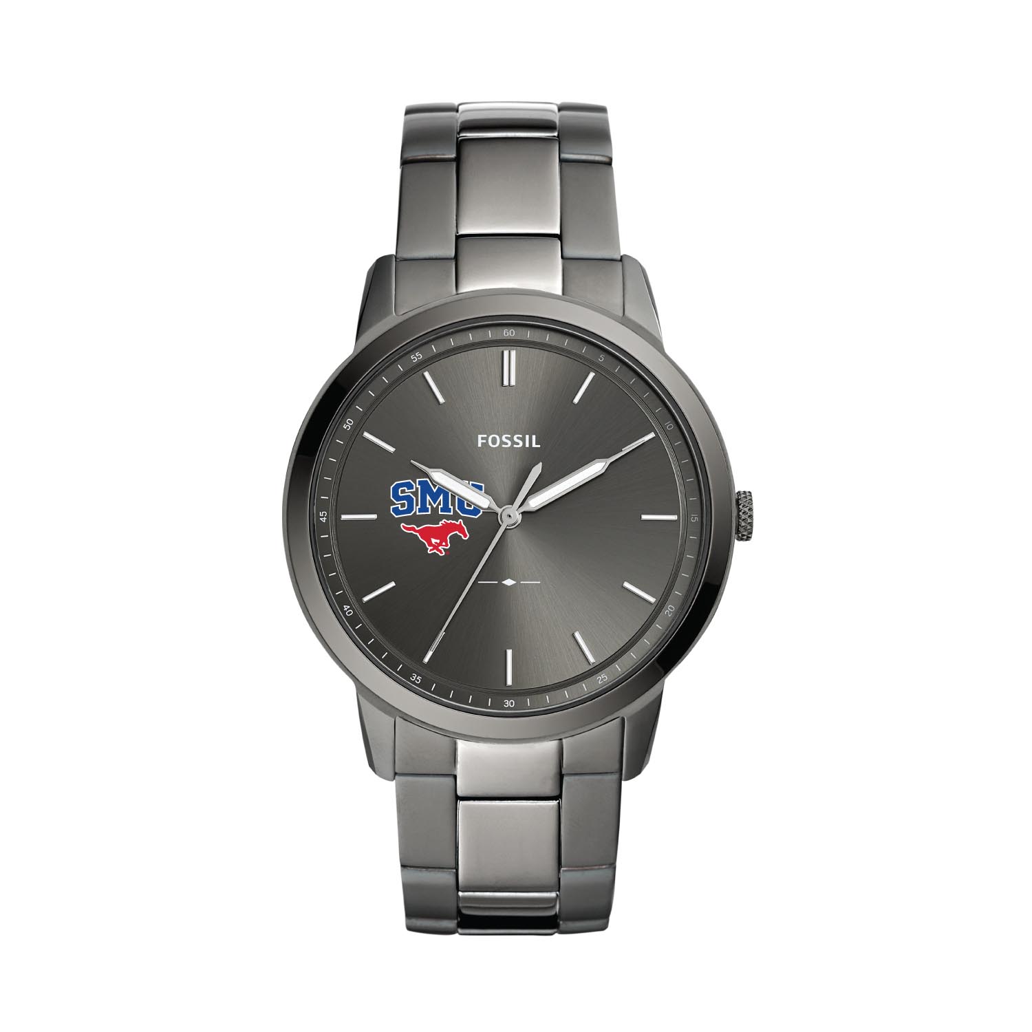Fossil SMU Mustangs The Minimalist Three-Hand Smoke Watch