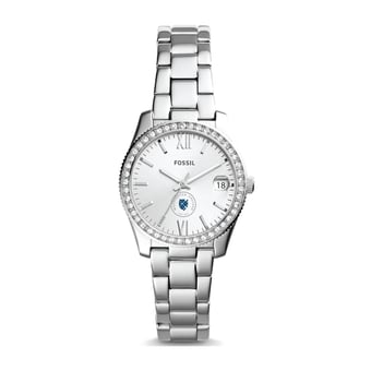 Women's Fossil Silver Macalester Scots Scarlette Mini Three-Hand Date Watch