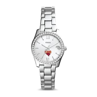 Women's Fossil Silver Concordia University (IL) Cougars Scarlette Mini Three-Hand Date Watch