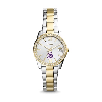Women's Fossil Silver University of the South Tigers Scarlette Mini Two-Tone Stainless Steel Watch