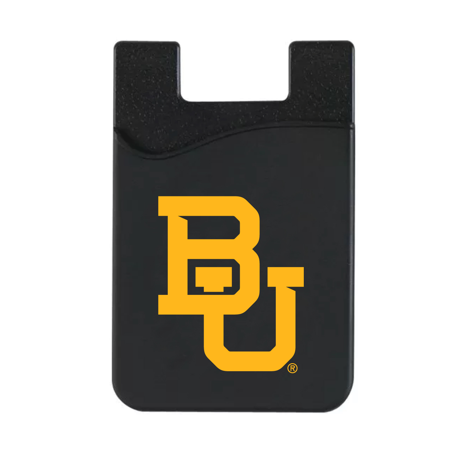 Black Baylor Bears Top Loading Faux Leather Phone Wallet Sleeve