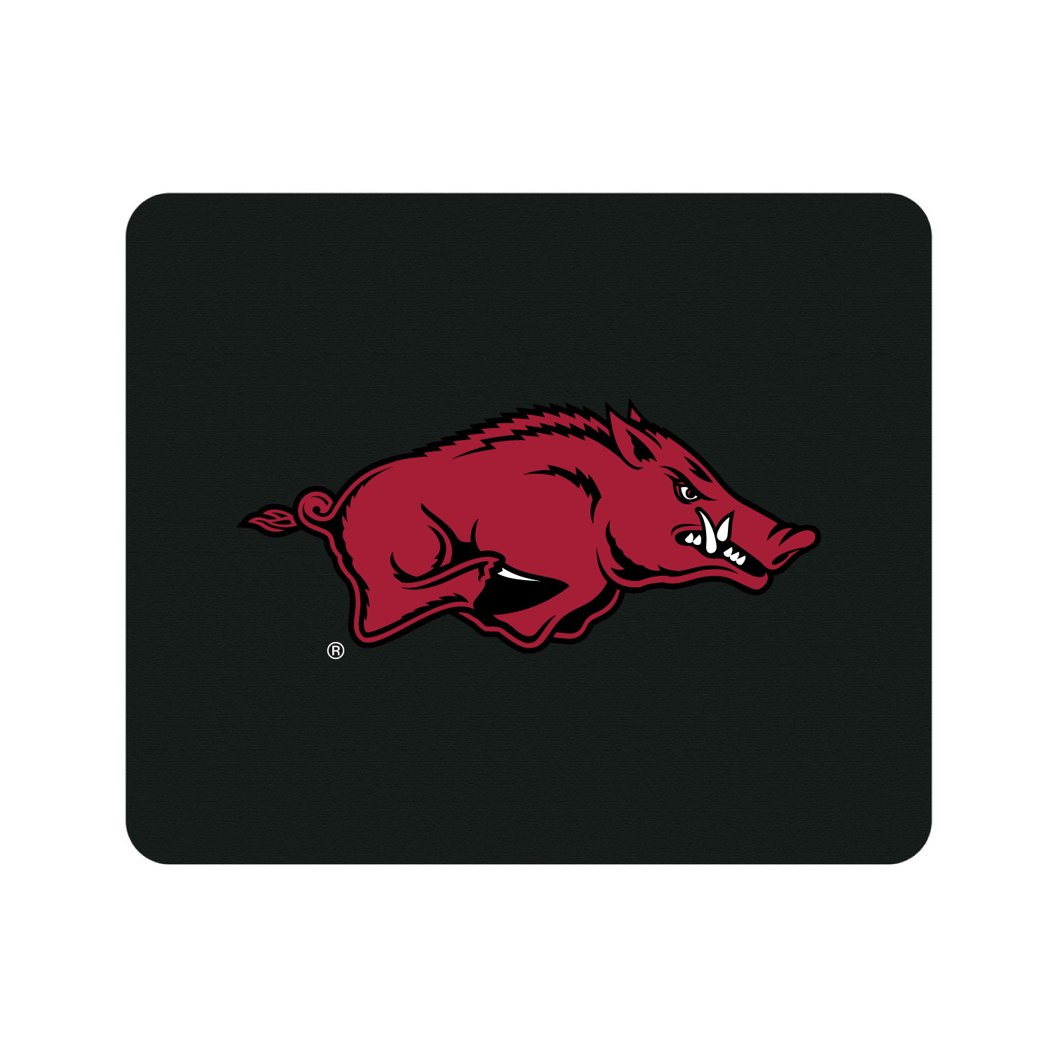 Black Arkansas Razorbacks Primary Logo Mouse Pad
