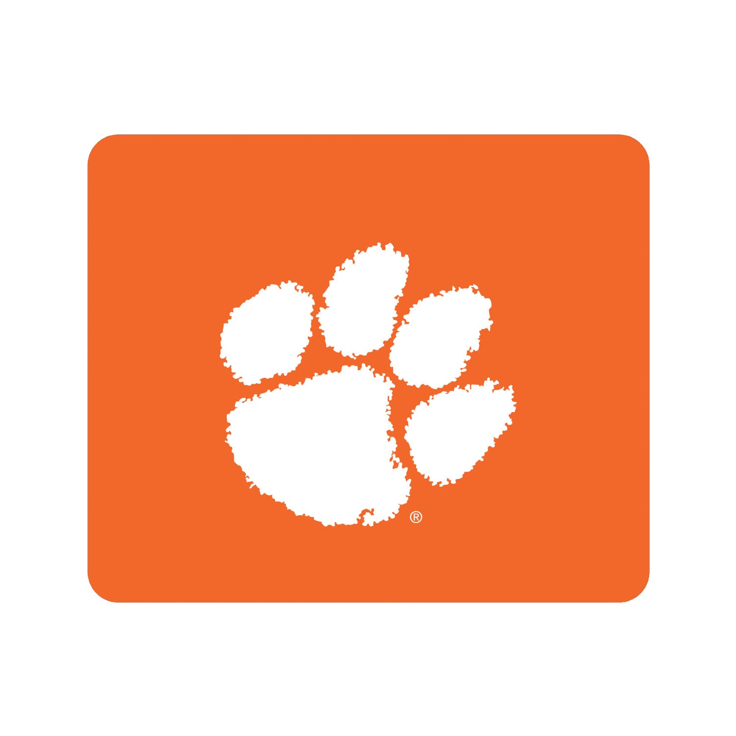 Orange Clemson Tigers Primary Logo Mouse Pad