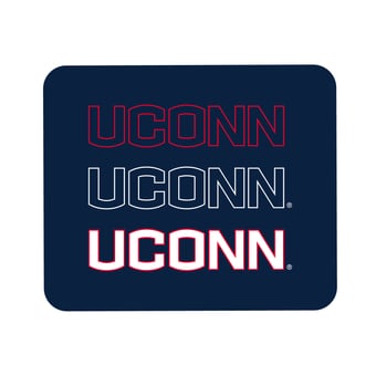 Navy UConn Huskies Wordmark Logo Mouse Pad